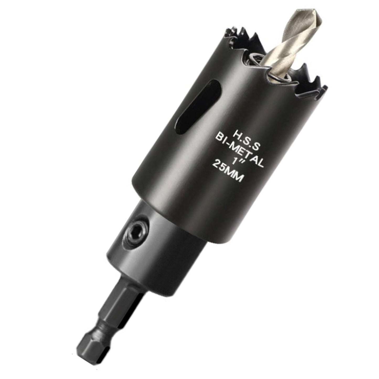 【インパクトドライバー対応】バイメタルホールソー（六角軸6.35mm）ブラック