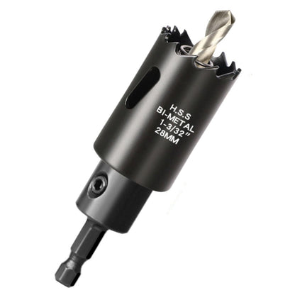 【インパクトドライバー対応】バイメタルホールソー（六角軸6.35mm）ブラック