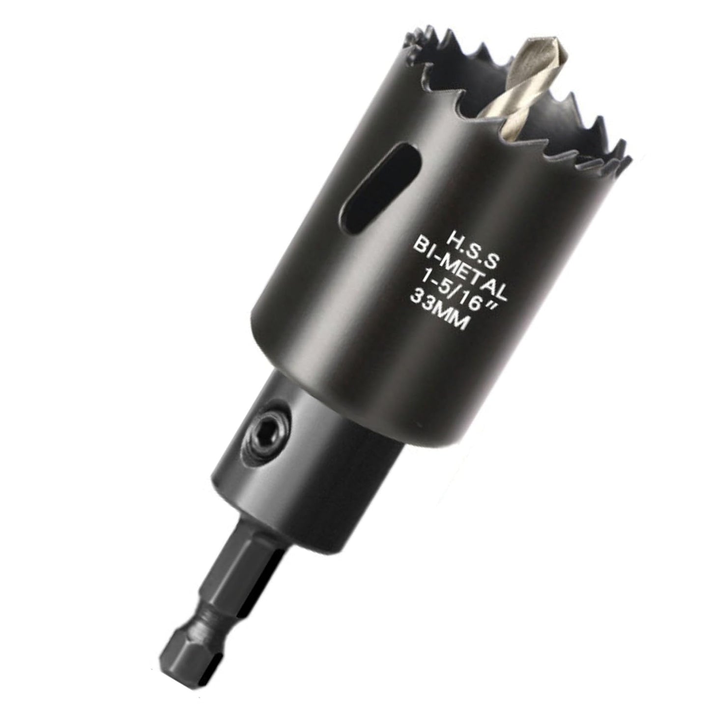 【インパクトドライバー対応】バイメタルホールソー（六角軸6.35mm）ブラック