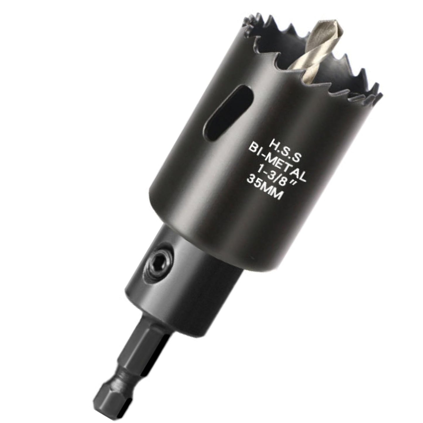 【インパクトドライバー対応】バイメタルホールソー（六角軸6.35mm）ブラック