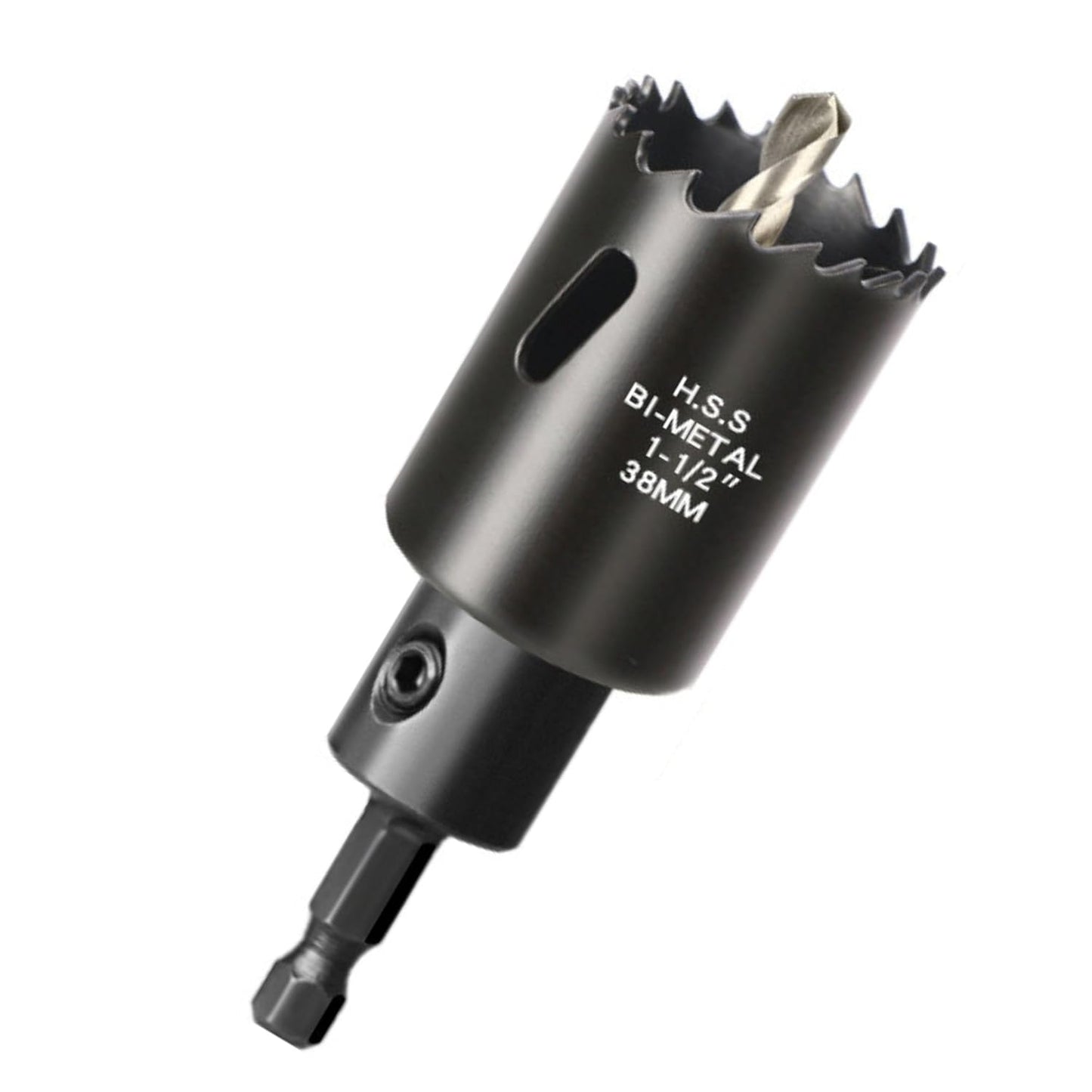 【インパクトドライバー対応】バイメタルホールソー（六角軸6.35mm）ブラック