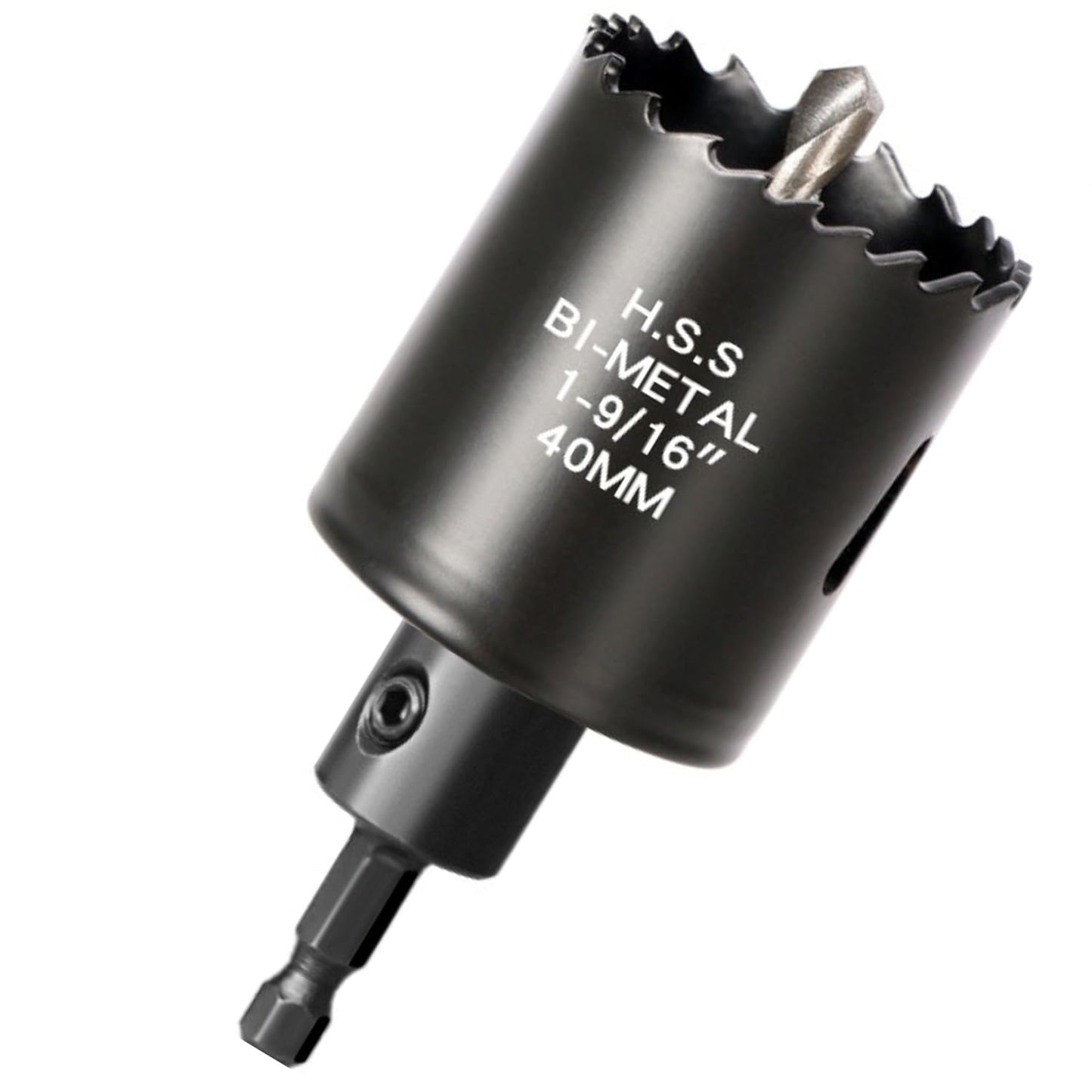 【インパクトドライバー対応】バイメタルホールソー（六角軸6.35mm）ブラック