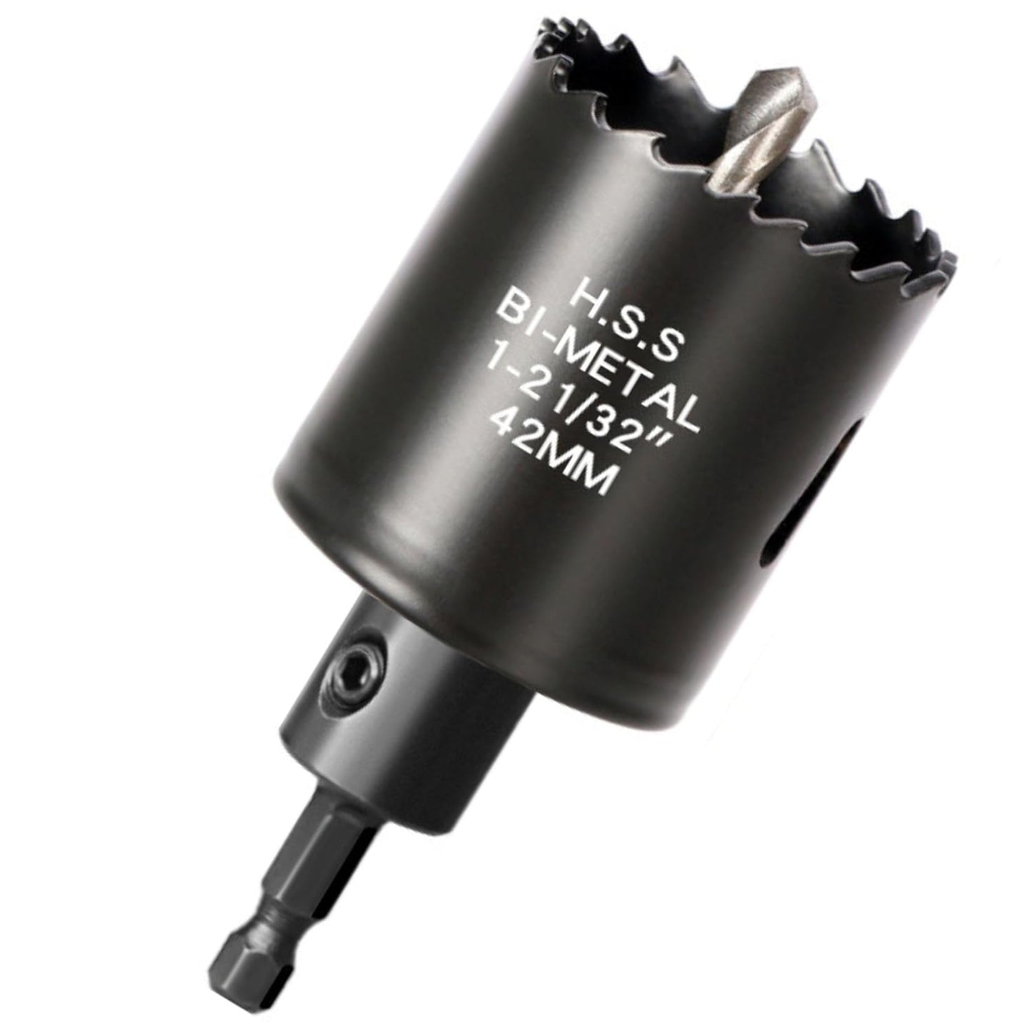 【インパクトドライバー対応】バイメタルホールソー（六角軸6.35mm）ブラック